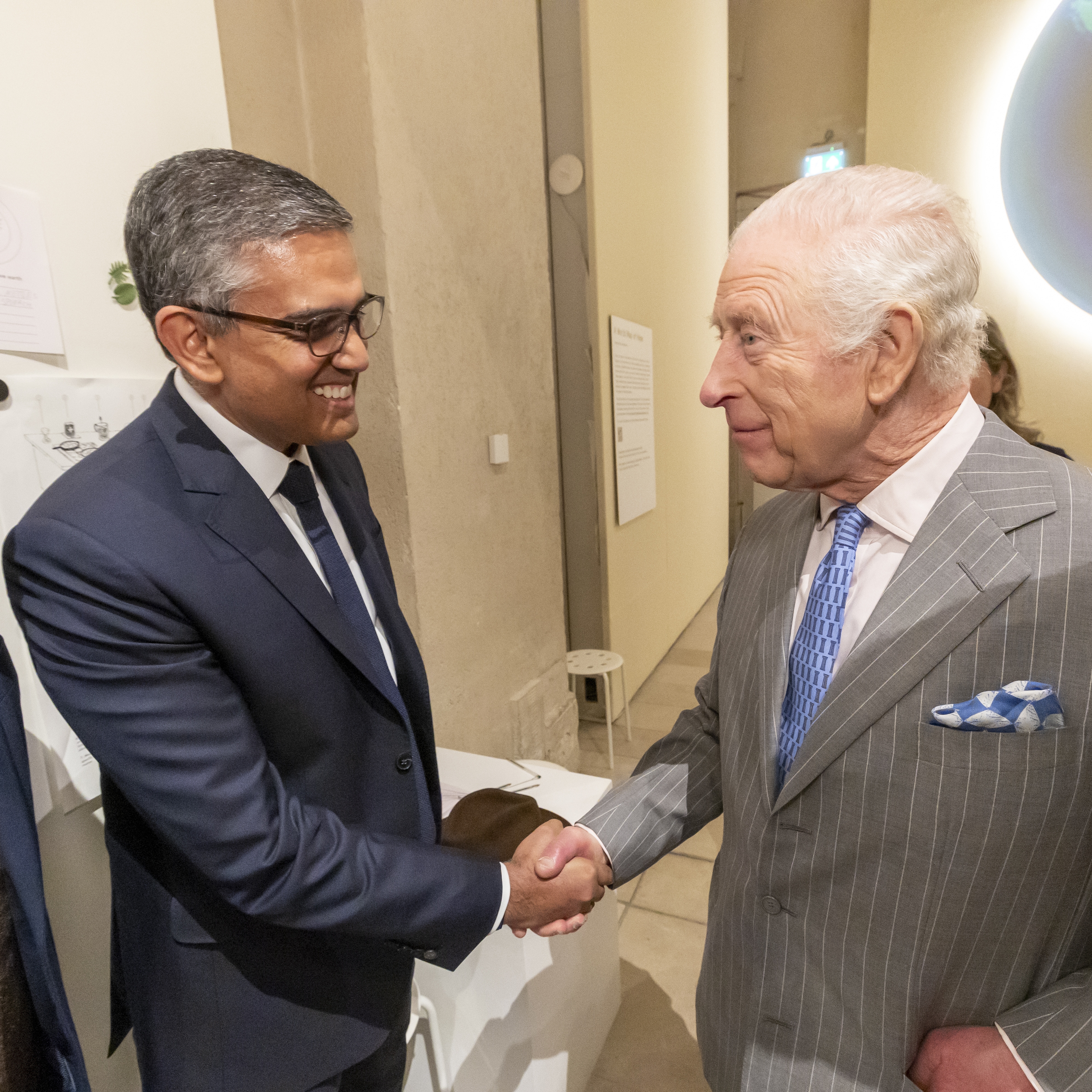 Ikdeep Singh and King Charles III 