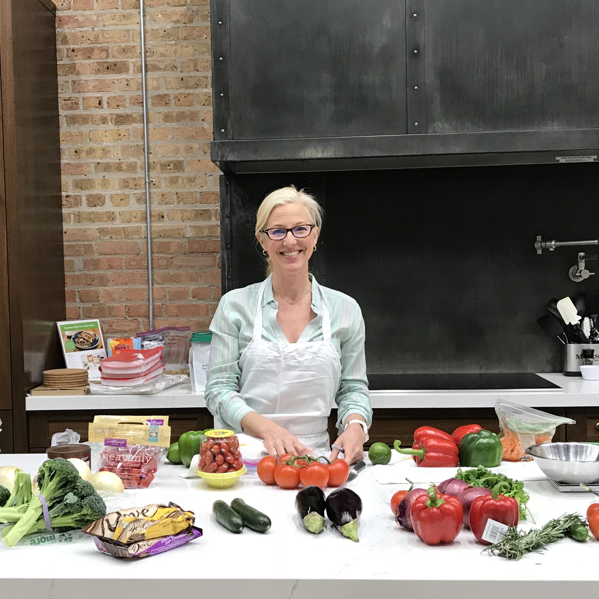 Janet Armstrong in the kitchen