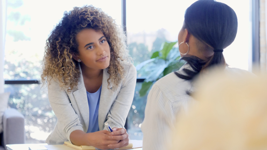 Doctor speaking with a patient