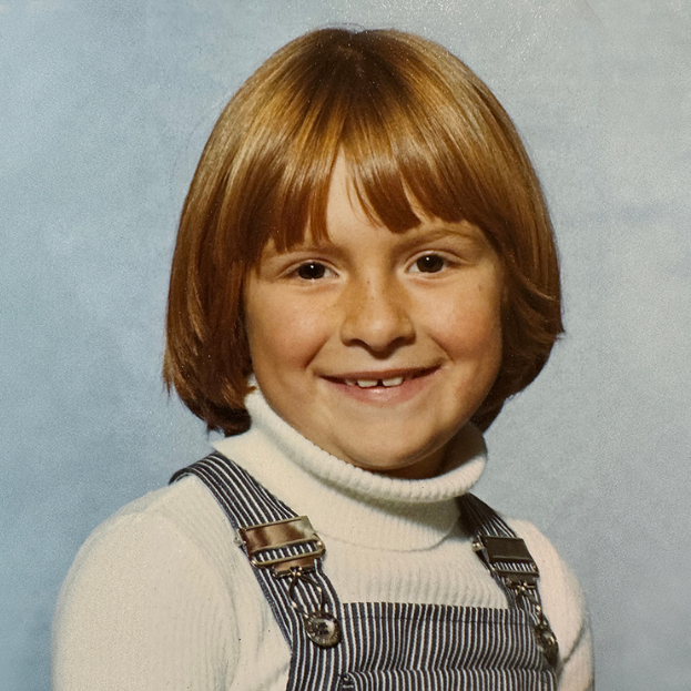 Nici Bush as a child