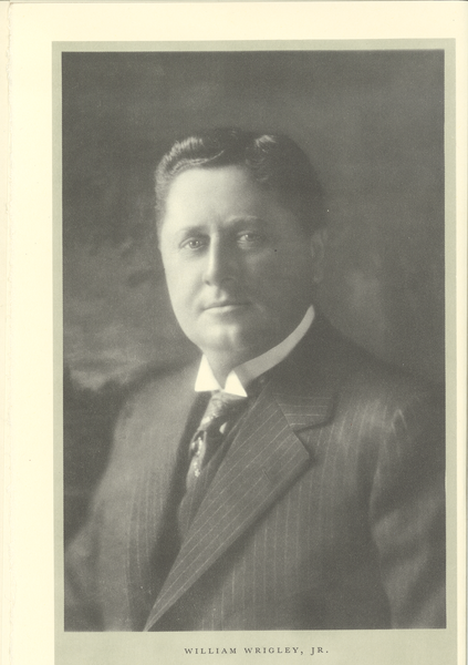 black and white headshot of William Wrigley Junior